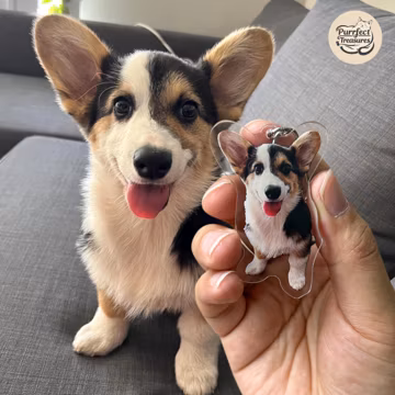 Custom Dog Keychain, Pet Keychain, Personalized Cat Photo Keychain, Dog Keychain, Holiday Gift for Pet Lovers, Dog Memorial Gift