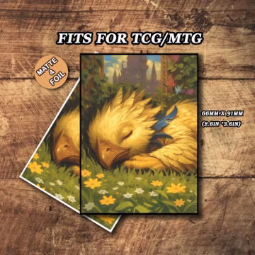 MTG Card Sleeves, Sleeping Bird Tcg Sleeves, Matte or Foil, Universal Fit, 66x91mm