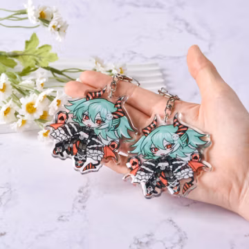 Custom Anime Acrylic Keychain, Personalized Artwork Gift