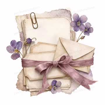 20 Scrapbook Ephemera Clipart, Scrapbook Ephemera Junk Journal Watercolor JPGs, Digital Download, Commercial Use