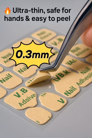 Super Strong Adhesive Tabs for Press On Nails/Additional shipping fees apply for individual purchases/Easy to use clear glue gel stickers