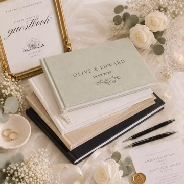Personalized Linen Wedding Guest Book, Custom Wedding Signing Book, Polaroid Photo Album, Linen Hardcover Guestbook, Wedding Keepsake Gift