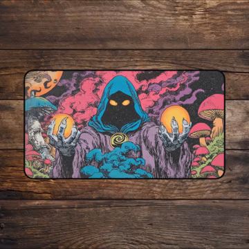 TCG Playmat Elders of the Spore MTG Playmate Commander Deskmat & Mousepad Layout With Zones