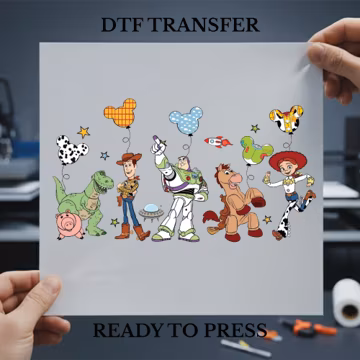 Disney Toy Story Balloons DTF Transfer, You've Got A Friend In Me Iron On Print, Toy Story Characters Ready to Press