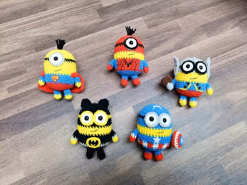 Superhero Minions Crochet Pattern Bundle (US Terms) (PDF Pattern)