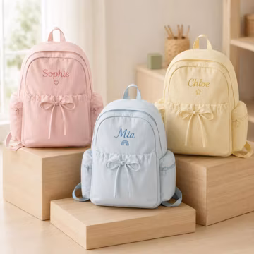 Personalized Embroidered Toddler Backpack, Custom Toddler School Bag, Summer Camp Bag, Back to School Gift for Boys & Girls, Kid Gift