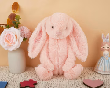 Personalized Embroidered Bunny, Plush Rabbit, Baby Shower Gift