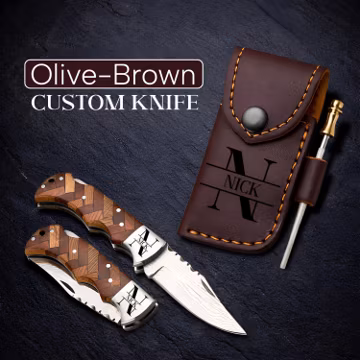 Personalized Engraved Handmade Damascus Steel, Engraved Pocket Knife, Serrated Edge Blade, Fishing Camping Gifts for Dad, Father's Day Gift