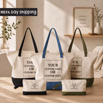Custom Logo Cotton Tote Bag – Personalized Design