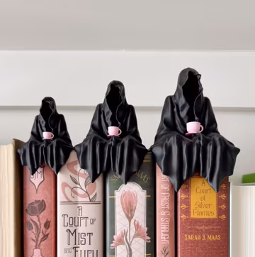 Suriel / Ghost / Grim Reaper Figurine - with Teacup Attached! Bookshelf Decor