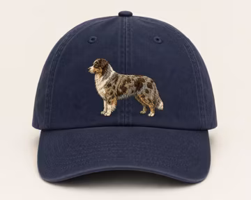 Custom Embroidered Australian Shepherd Hat Cute Dog Lover Baseball Cap Gift