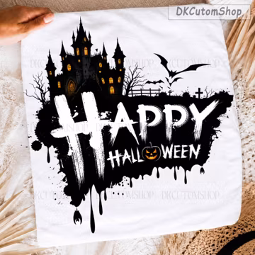 Happy Halloween PNG, Haunted House Png, Spooky Halloween Png, Halloween Castle Png, Spooky Season Png, Digital Download