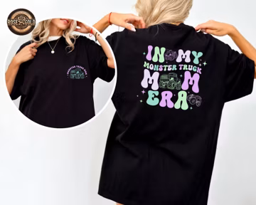 Monster Truck Mom Era Shirt, Trendy Graphic Tee