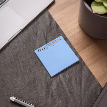 Christmas Lights Notepad, Holiday Sticky Notes, Festive Memo Pad, Xmas Stationery Gift, Winter Office Supplies