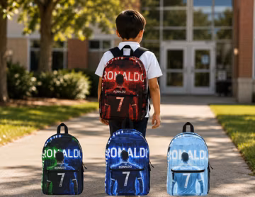 Ronaldo Soccer Backpack: Sports Fan School Bag