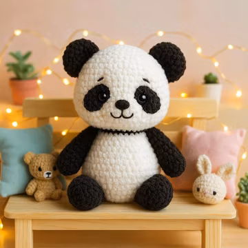 Panda Amigurumi Crochet Pattern: Plush Toy PDF Tutorial