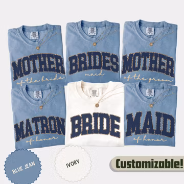 Bachelorette Shirt: Bride & Bridesmaid Matching Shirts, Maid of Honor Tee, Matron of Honor Shirt, Mother of the Bride Shirt.