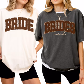 Bride & Bridesmaid Matching Shirts: Matron of Honor Shirt, Maid Of Honor Tee, Mother of The Bride Shirt, Bridal Party Bachelorette Shirt