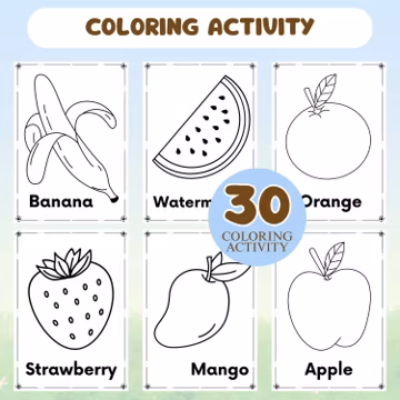 Fruits & Vegetables Busy Book Printable, Preschool Learning Activities, Toddler Quiet Book, Matching Game Book, Kindergarten Homeschool PDF