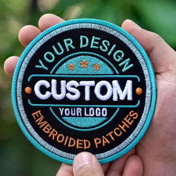 Custom Embroidered Logo Patch: Iron On, Sew On, or Hook & Loop