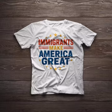 Immigrants Make America T-Shirt: Pro-Diversity Cotton Tee