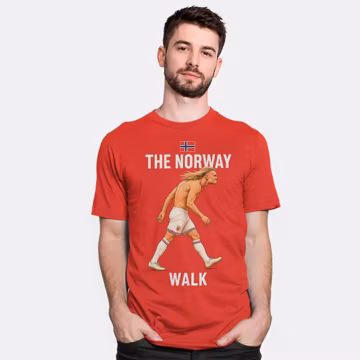 Erling Braut Haaland The Norway Walk T-Shirt, Men's and Women's Sizes (FOT-220561)