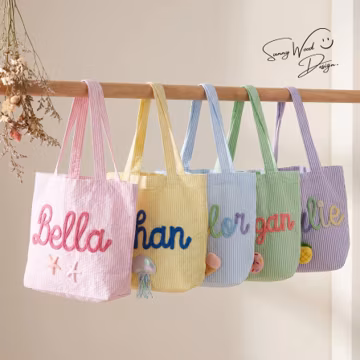 Personalized Kids Summer Vacation Beach Tote Bag,Back to School Gift,Small Baby Purse,Childern Birthday Beach Party Gift,Mini Travel Handbag