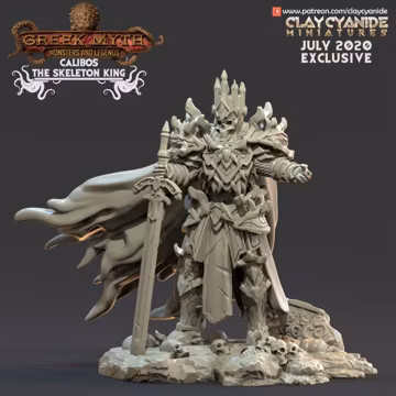 Calibos - 28mm, 32mm, or 75mm Miniature, 16k Definition, Greek Mythology