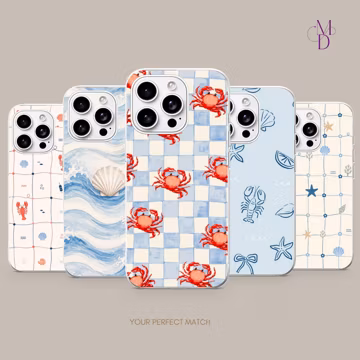 Crab Phone Phone Case Lobster Ocean cover for iPhone 16e, 17 Pro Max, 15, 13, Samsung S26, A56, Pixel 10, 9A