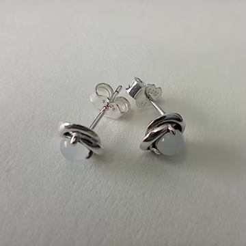 PANDORA June Birthstone Eternity Circle Stud Earrings ALE S925