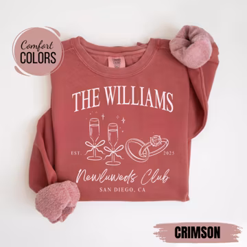 Custom Bride Sweatshirt, Engagement Gift For Bride, Personalize Wifey Hubby Shirt, Bridal Party Shirt, Honeymoon Shirt,New Wife Wedding Gift