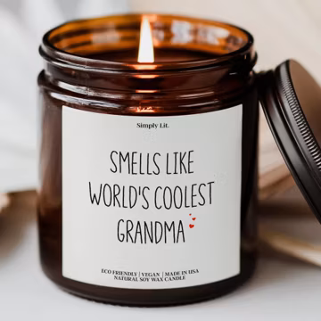 Coolest Grandparents Scented Candle Funny Grandma Gift for Best Grandmother Candle Eco-Friendly Candle Mothers Day Gift for Grammy SL-0206