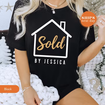 Comfort Colors Sold by Real Estate Agent Shirt, Custom Realtor Tee, House Sold Apparel, Professional Closing Day Gift