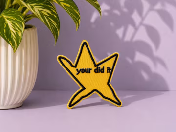 Your Did It Star Embroidered Iron On Patch