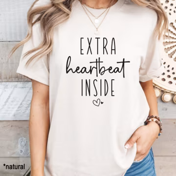 Extra Heartbeat Inside Sweatshirt, New Mom Sweatshirt, Baby Announcement, Pregnancy Reveal, Mommy To Be, Maternity Sweater, Pregnancy Gifts
