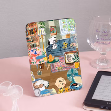 Living Room Collage Kindle Case Kindle Gen11 6Inch 2019/2024,Kobo Cover,PaperWhite 6.8'' 5/7th 2013 Cover,Clear Back Sleeve,Bookish Gift
