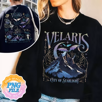 Velaris City of Starlight PNG Digital Download, The Night Court PNG Download, Bookish Gift, Court Of Dreams, City Of Starlight Acotar Merch