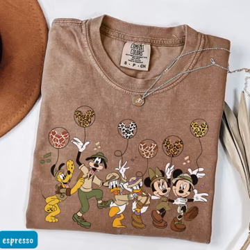 Disney Mickey & Friends Animal Kingdom Safari Mode Shirt Walt Disney World Trip Tee Let's Get Wild Gift Shirt Disneyland Holiday Family