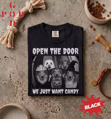 Rough Collie Halloween Shirt Comfort Colors® Halloween Shirt Rough Collie Lover Spooky Season Tee Trick or Treat Shirt Collie Dog Owner Gift