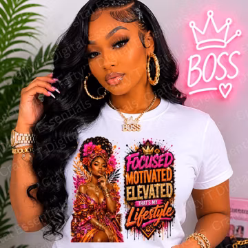 Bold Rooted Unapologetic PNG Black Woman Afrocentric Digital Download for T-Shirts
