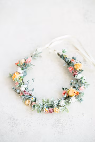 Wildflower Headband, Boho Flower Crown for Bachelorette Party, Bridesmaid Gift, Wedding, Birthday, Rustic Hair Wreath,Headpiece Gift for Her