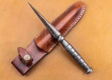 Handmade Double Edged Boot Knife , Damascus Best Hunting knife , Handmade Knives Knife Gift , Bushcraft knife , Camping knife With Sheath