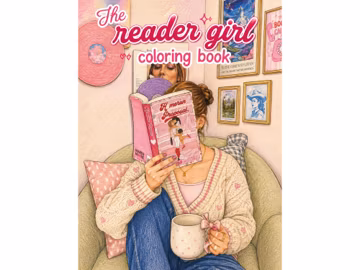 The Reader Girl Coloring Book | Printable PDF & PNG