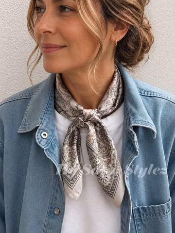 100% Silk Scarf, Paisley Silk Neck Scarf, Silk Bandanna, Silk Neckerchief, Silk Hair Scarf, Personalized Scarf, Pick 3 For Discount, 21"x21"