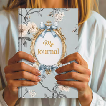 Personalized Mom Journal, Custom Name Notebook, Floral Hardcover Journal, Gift for Mom, Mother’s Day Gift, Keepsake Memory Book