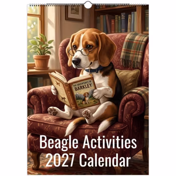 Beagle dog Calendar 2027 - Daily Activities