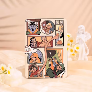 Q-version Cartoon Collage Kindle Case,Kindle PaperWhite Case,Create Your Handle Case,Personalized Kindle Case,Kindle 12th,Personalization