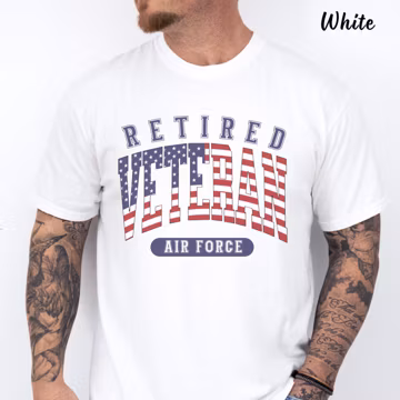 Retired Air Force Veteran Shirt, Retired Husband Dad Grandpa Gifts, Retirement Party Shirt, Father's Day Gift, Veteran Shirt for Men
