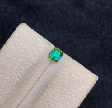 Bluish Green Tourmaline Gemstone 0.50 CT Natural Tourmaline Stone , Faceted Cut Tourmaline For Ring , Greenish Tourmaline Loose Gemstone