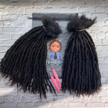 Human Hair loc Extensions with Curly/Closed Tips | 0.4cm,0.5cm,0.6cm Dreadlock Extension